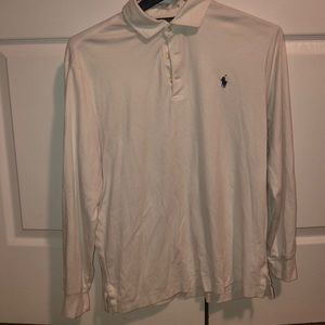 White long sleeve polo